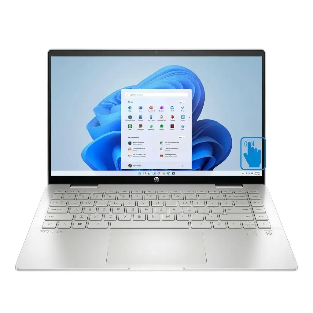 لپتاپ اپنباکس 2 در 1  اچ پی پاویلیون 14 اینچ Hp Pavilion x360 14 2-in-1 | Intel Core i5-1235U | Ram 8GB DDR4 | 512GB SSD | Intel Iris Xe | 14 inch  FHD Touch X360