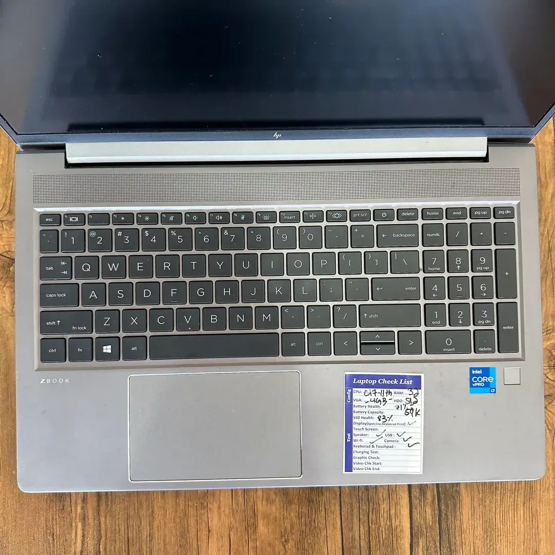 لپتاپ استوک ورک استیشن اچ پی زدبوک پاور 15 15.6 اینچ Hp Zbook Power 15 G8 | i7 11850H | Ram 32GB DDR4 | 512GB SSD | 4GB RTX A2000 | 15.6 inch FHD