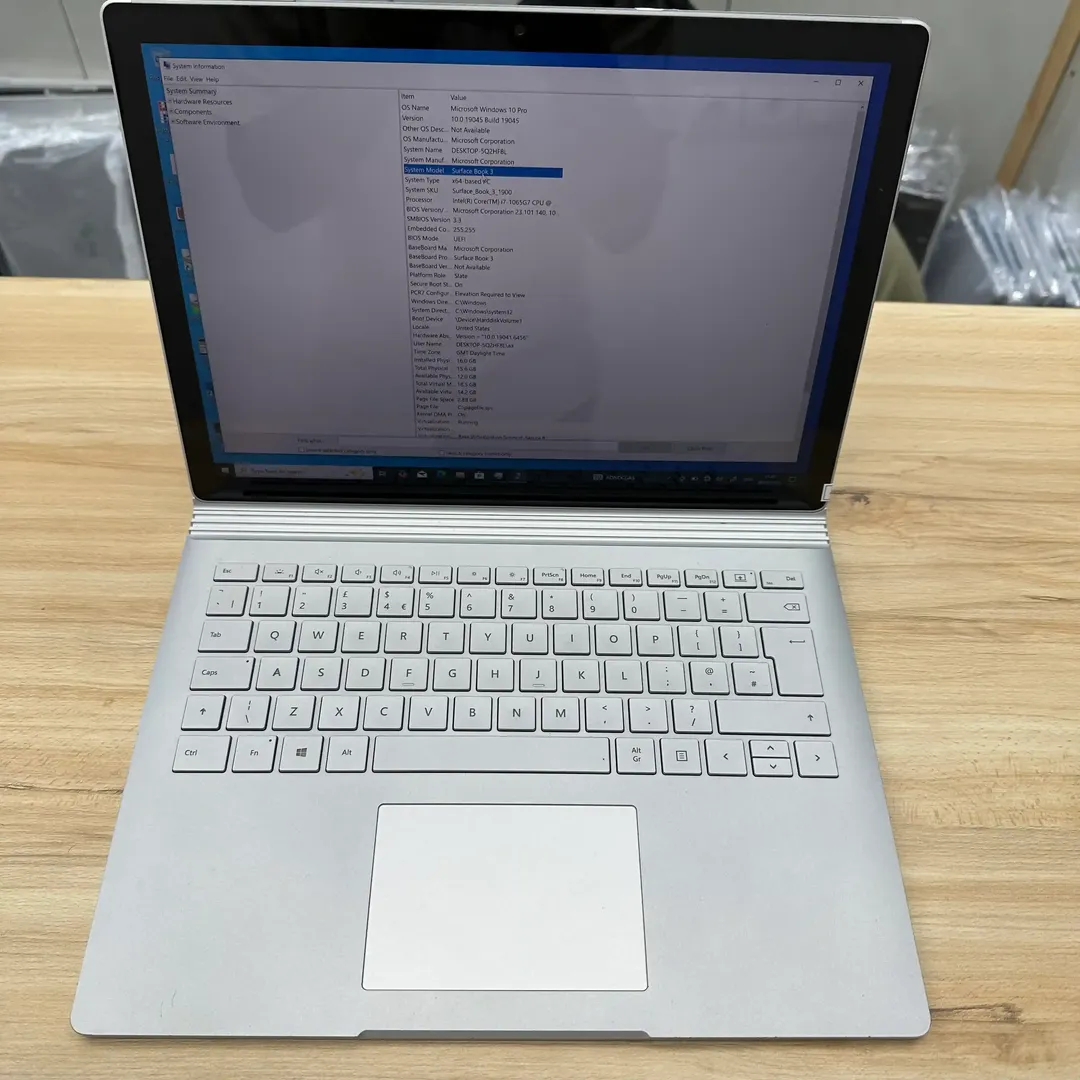 لپتاپ استوک مایکروسافت سرفیس بوک 3  13.5 اینچ Microsoft Surface Book 3 | Core i7 1065G7 | Ram 16GB DDR5 | 256GB SSD | 4GB GTX 1650 Max-Q Design | 13.5 inch  3K Touch