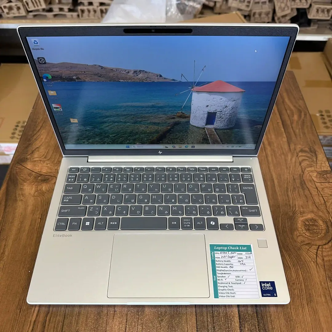 لپتاپ اپنباکس اچ پی ایلایت بوک 6 13.3 اینچ Hp Elitebook 6 G1i Core Ultra 5 225U | Ram 16GB DDR5 | 512GB SSD | intel+PNU | 13.3 inch FHD