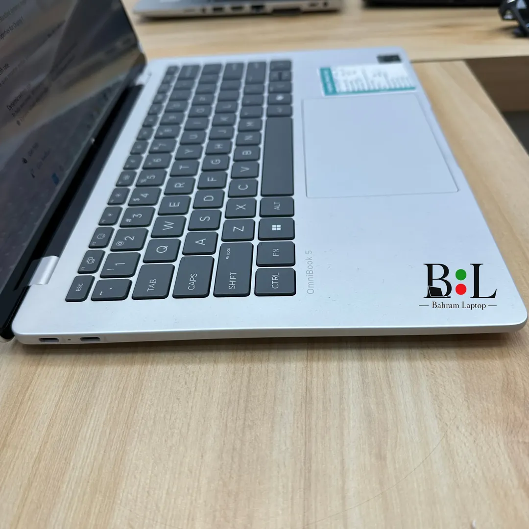 لپتاپ استوک اچ پی اومنی بوک 5 14 اینچ Hp Omnibook 5 | Snapdragon X Plus X1P-42-100 | Ram 32GB DDR5 | 512GB SSD | Qualcomm Adreno X1-45 | 14 inch 2K