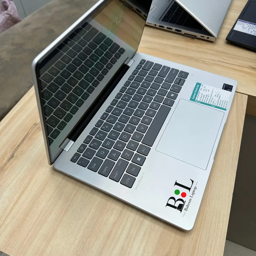 لپتاپ استوک اچ پی اومنی بوک 5 14 اینچ Hp Omnibook 5 | Snapdragon X Plus X1P-42-100 | Ram 32GB DDR5 | 512GB SSD | Qualcomm Adreno X1-45 | 14 inch 2K