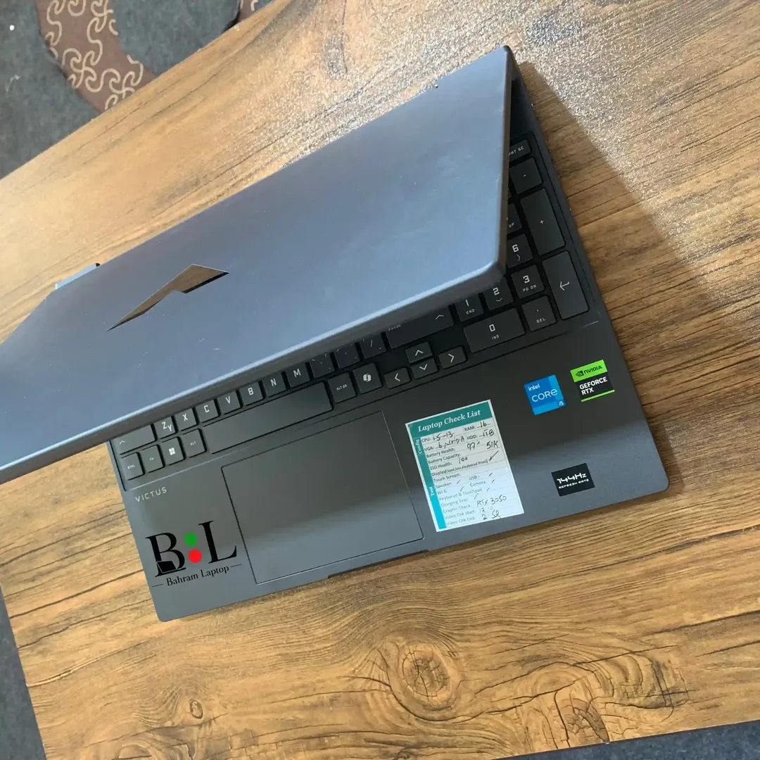 لپتاپ اپنباکس گیمینگ اچ پی ویکتوس 15 15.6 اینچ Hp Victus 15 | Intel Core i5 13420H | Ram 16GB DDR4 | 1TB SSD | 6GB Rtx 3050 | 15.6 inch FHD 144Hz