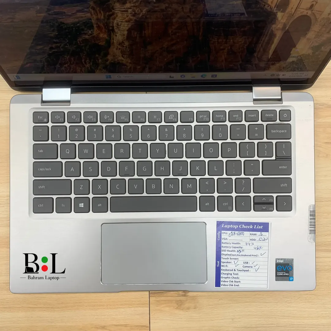 لپتاپ استوک دل لاتیتود 7320 2 در 1 13.3 اینچ Dell Latitude 7320 2-in-1 | Intel Core i7-1185G7 | Ram 16GB DDR4 | 512GB SSD | Intel Iris Xe | 13.3 inch FHD Touch X360