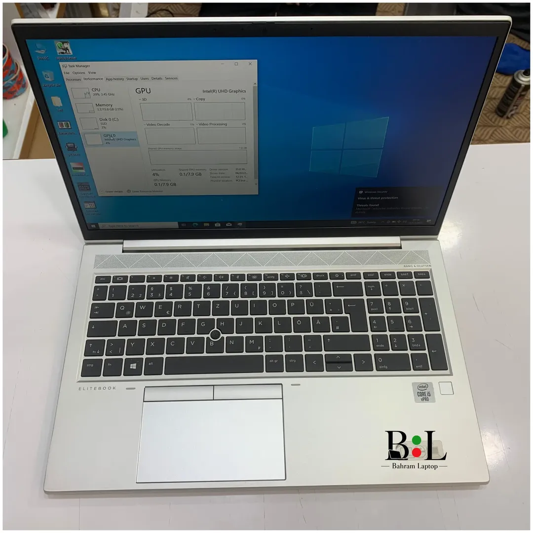 لپتاپ استوک اچ پی ایلایت بوک 850 15.6 اینچ Hp Elitebook 850 G7 | Intel Core i5 10310U | Ram 16GB DDR4 | 512GB SSD | Intel UHD Graphics | 15.6 inch FHD