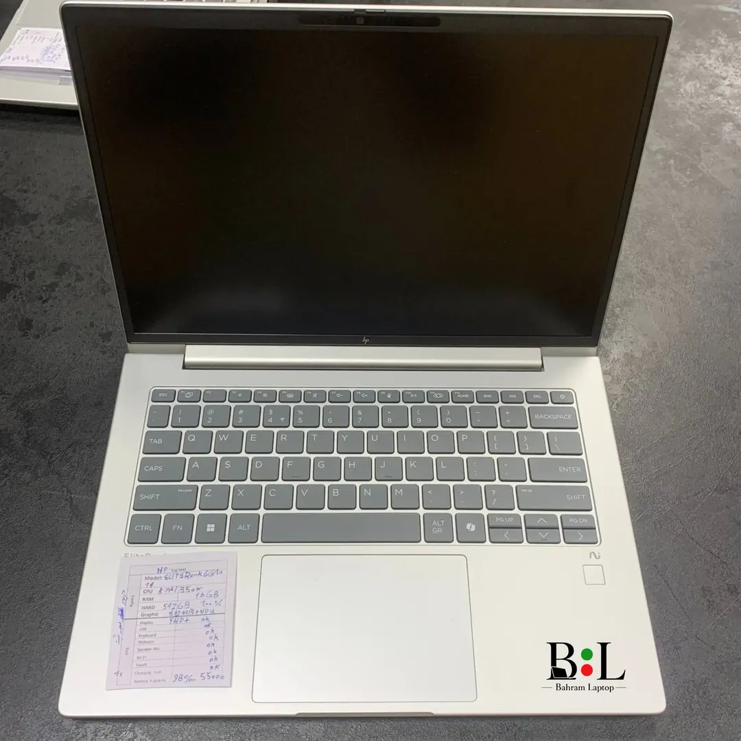 لپتاپ اپنباکس اچ پی ایلایت بوک 6 14 اینچ Hp Elitebook 6 G1A 14 | Ryzen Ai 7-350 | Ram 16GB DDR5 | 512GB SSD | 512MB Amd Radeon Graphics | 14 inch FHD+ Touch