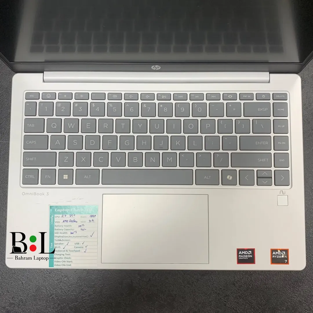 لپتاپ اپنباکس اچ پی اومنی بوک 3 14 اینچ Hp Omnibook 3 14 | Ryzen Ai 5-340 | Ram 16GB DDR5 | 512GB SSD | 512MB Amd Radeon Graphics | 14 inch FHD