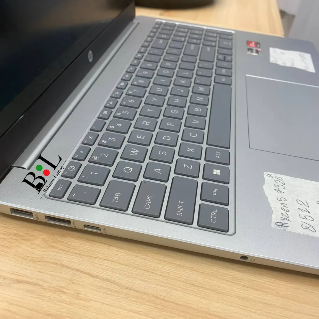 لپتاپ استوک اچ پی لپتاپ 15 15.6 اینچ Hp Laptop 15 | Ryzen 5-7520U | Ram 8GB DDR5 | 512GB SSD | 512MB Amd Radeon Graphics | 15.6 inch FHD