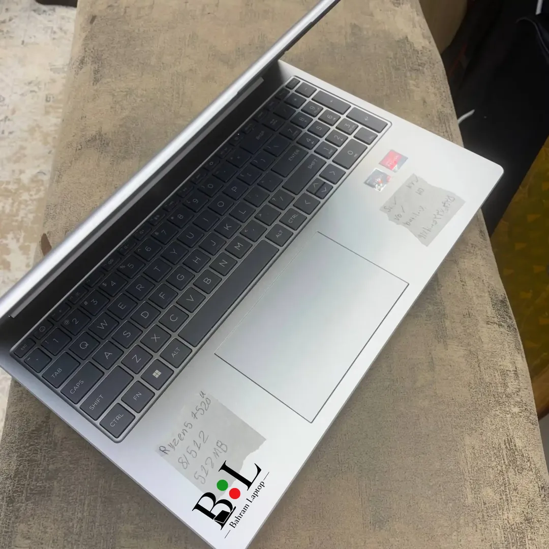 لپتاپ استوک اچ پی لپتاپ 15 15.6 اینچ Hp Laptop 15 | Ryzen 5-7520U | Ram 8GB DDR5 | 512GB SSD | 512MB Amd Radeon Graphics | 15.6 inch FHD