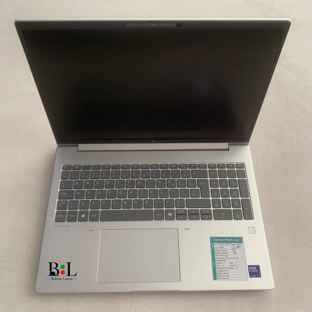 لپتاپ اپنباکس اچ پی ایلایت بوک 6 16 اینچHp EliteBook 6 G1i 16 | Intel Core Ultra 7-255H | 16GB DDR5 | 1TB SSD | 4GB RTX 3050 | 16.1 inch FHD