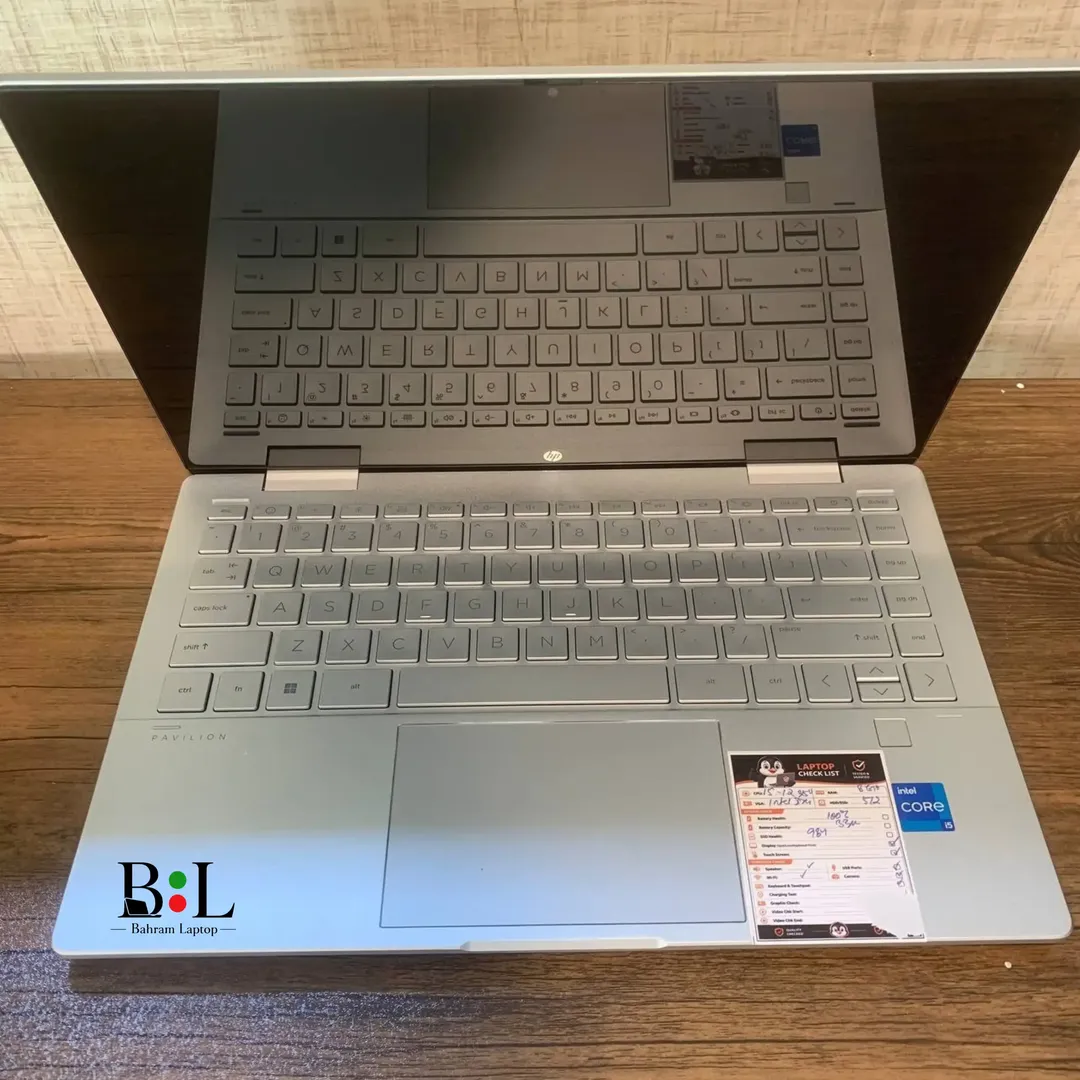 لپتاپ اپنباکس 2 در 1  اچ پی پاویلیون 14 اینچ Hp Pavilion x360 14 2-in-1 | Intel Core i5-1235U | Ram 8GB DDR4 | 512GB SSD | Intel Iris Xe | 14 inch  FHD Touch X360