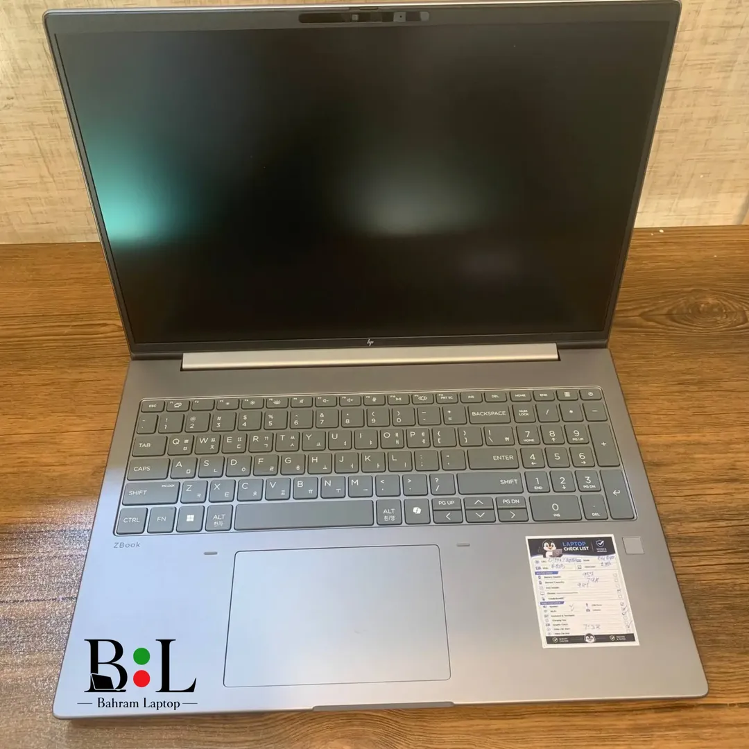 لپتاپ ورک استیشن اپنباکس اچ پی زدبوک 16 اینچ Hp Zbook X G1i 16 | Intel Core Ultra 7-265H | Ram 32GB DDR5 | 1TB SSD | Intel Arc+6GB Rtx Pro 500 Blackwell | 16 inch FHD