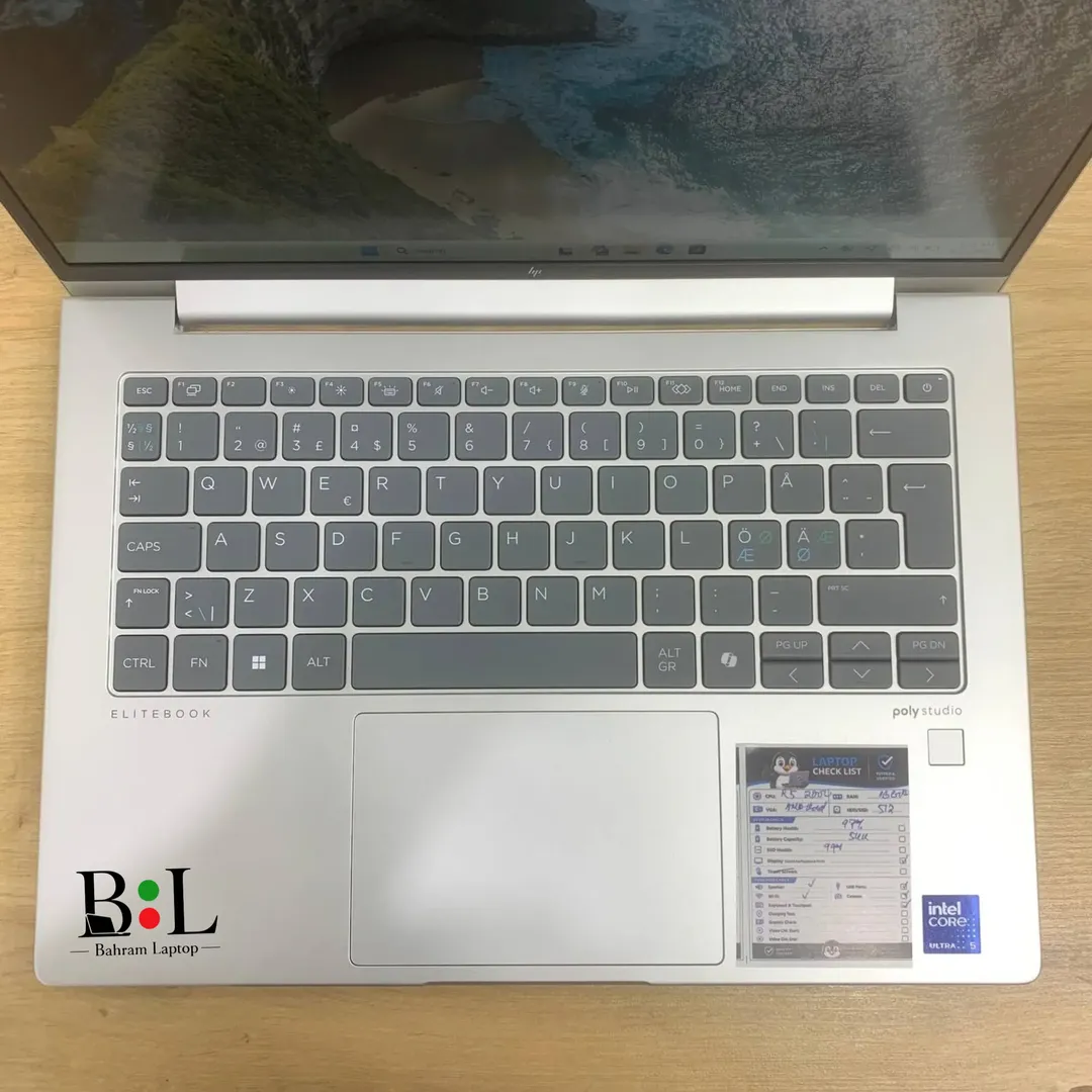 لپتاپ اپنباکس اچ پی ایلابت بوک 6 14 اینچ Hp Elitebook 6 G1ah 14 | Ryzen 5-220W | Ram 16GB DDR5 | 512GB SSD | 512MB Amd Radeon 740M Graphics | 14 inch FHD+ Touch