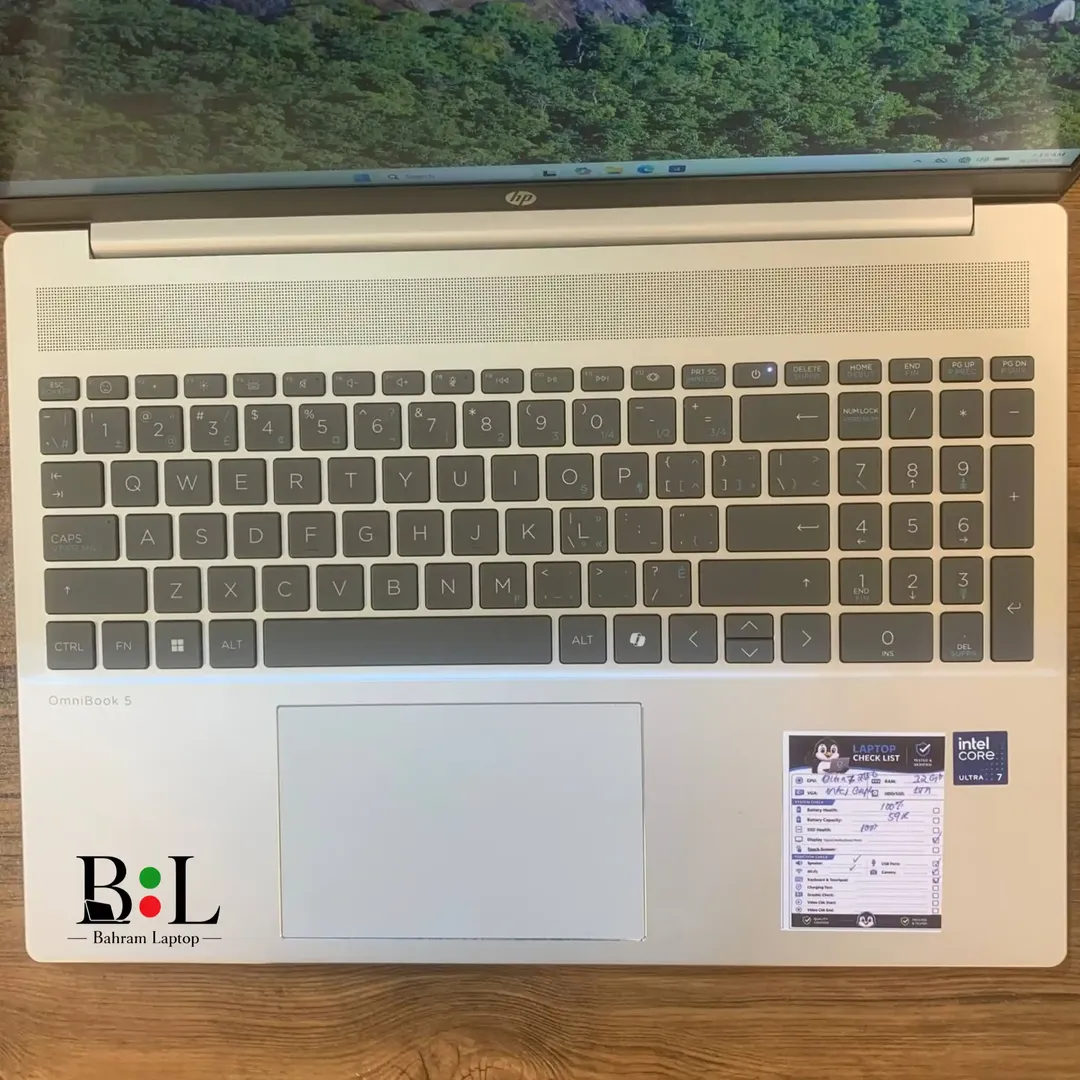 لپتاپ اپنباکس اچ پی اومنی بوک 5 16 اینچ Hp Omnibook 5 16 | Intel Core Ultra 7-255U | Ram 32GB DDR5 | 1TB SSD | Intel Graphics | 16 inch FHD+(WUXGA)