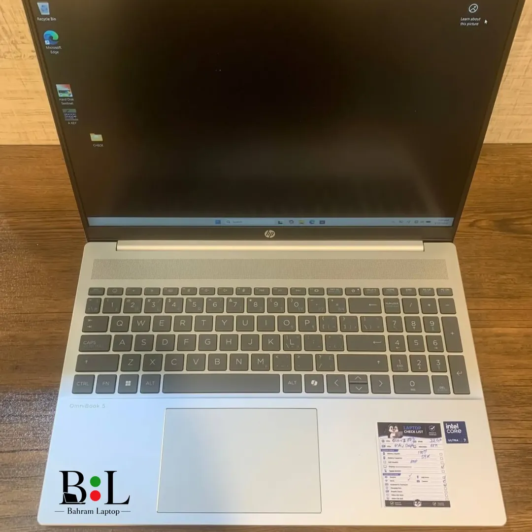 لپتاپ اپنباکس اچ پی اومنی بوک 5 16 اینچ Hp Omnibook 5 16 | Intel Core Ultra 7-255U | Ram 32GB DDR5 | 1TB SSD | Intel Graphics | 16 inch FHD+(WUXGA)