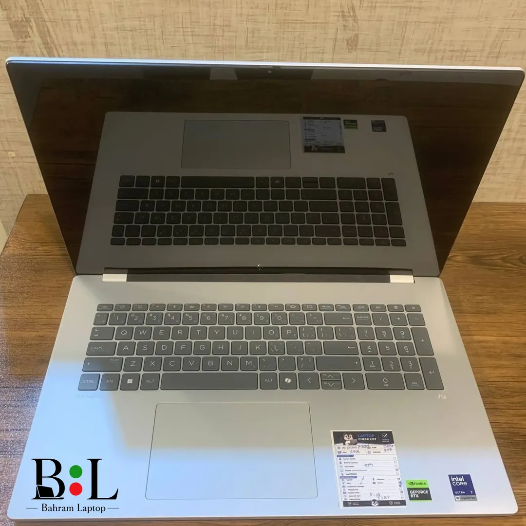 لپتاپ اپنباکس اچ پی اومنی بوک 7 17.3 اینچ Hp Omnibook 7 17 | Intel Core Ultra 7-258V | Ram 32GB DDR5 | 1TB SSD | 6GB Rtx 4050 + NPU | 17.3 inch FHD