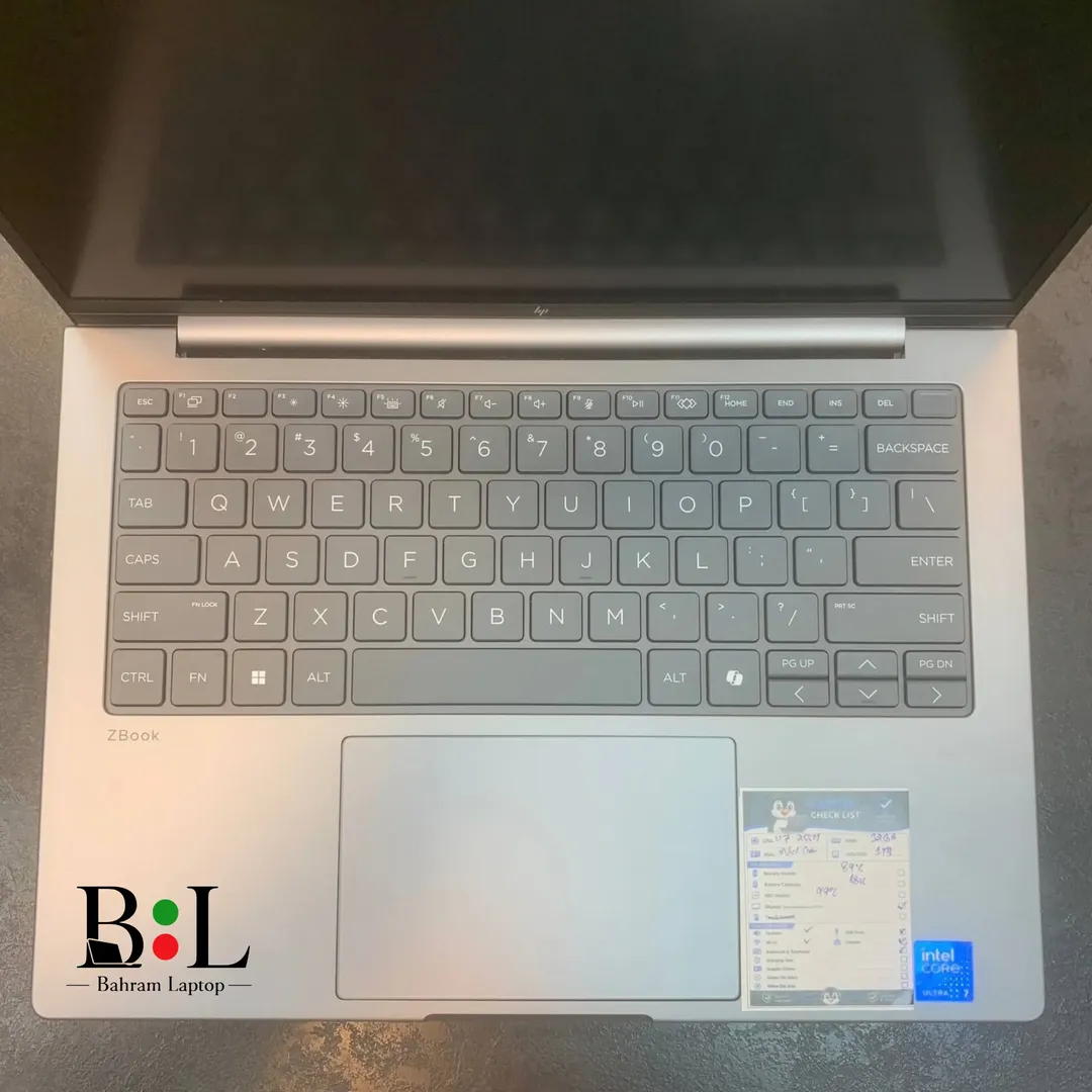 لپتاپ ورک استیشن اچ پی زدبوک 8 14 اینچ Hp Zbook 8 G1i 14 | Intel Core Ultra 7-255H | Ram 16GB DDR5 | 1TB SSD | Intel R Graphics+NPU | 14 inch 2K