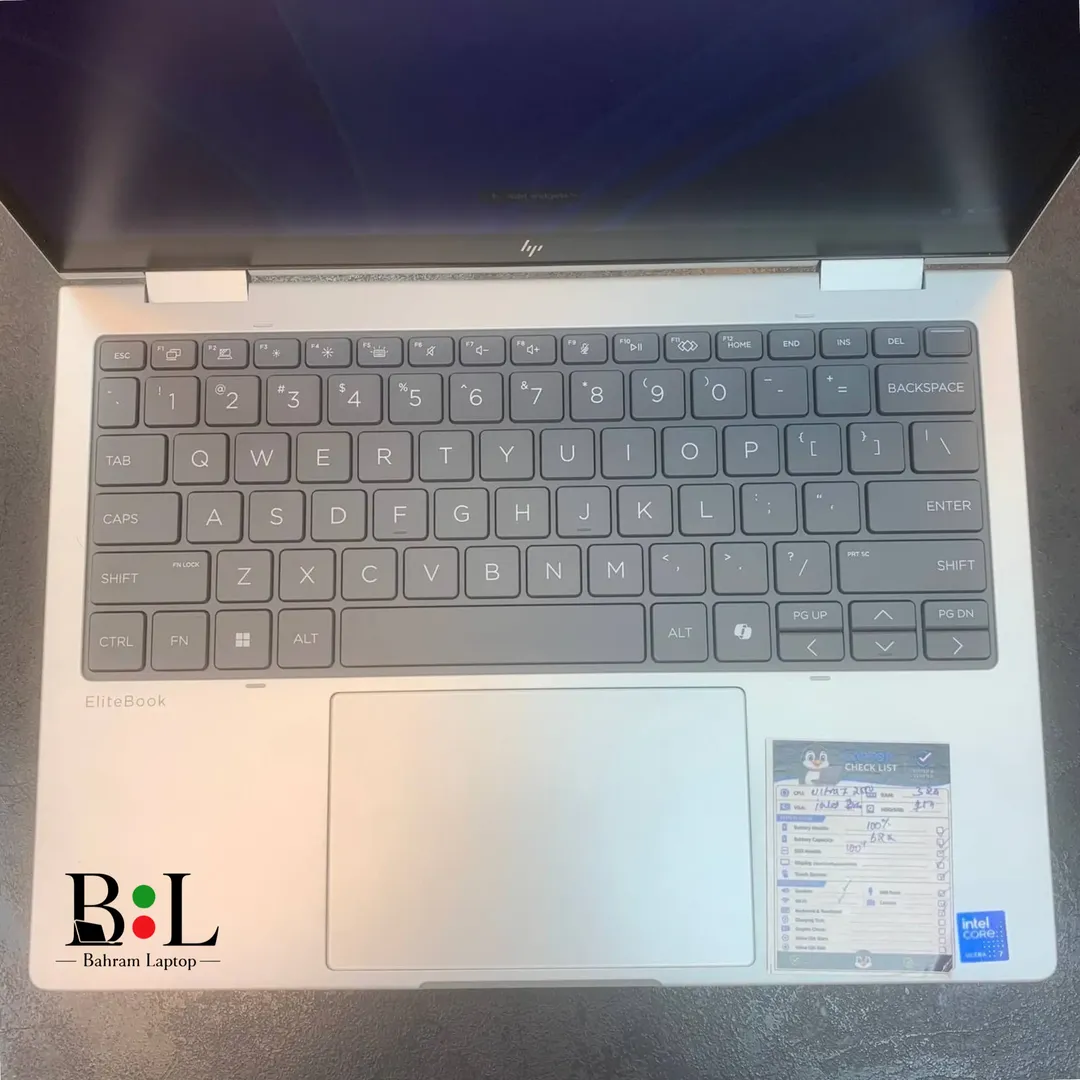 لپتاپ اپنباکی اچ پی ایلایت بوک 8 13.3 اینچ Hp Elitebook 8 Flip G1i 13 | Intel Core Ultra 7-255U | Ram 32GB DDR5 | 1TB SSD | Intel R Graphics+NPU | 13.3 inch FHD+(WUXGA) X360 Touch