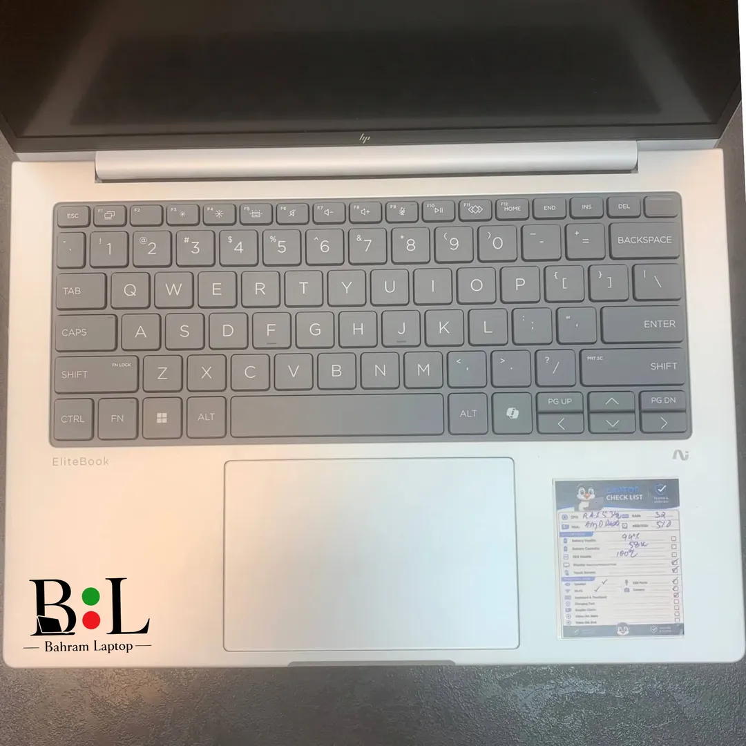لپتاپ اپنباکس اچ پی ایلایت بوک 8 14 اینچ Hp Elitebook 8 G1a 14 | Ryzen Ai 5 Pro 340W | Ram 32GB DDR5 | 512GB SSD | 411MB Amd Radeon 840M Graphics+NPU | 14 inch FHD+(WUXGA)