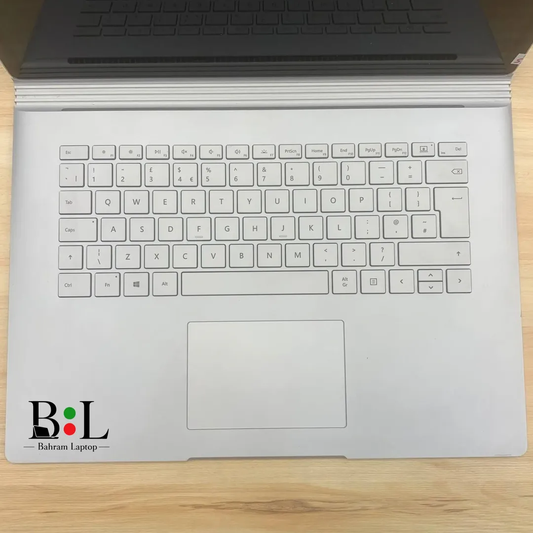 لپتاپ استوک مایکروسافت سرفیس بوک 2 تبلت شو 15 اینچ  Microsoft Surface Book 2 | Intel Core i7-8650U | Ram 16GB DDR3 | 1TB SSD | GeForce 6GB Gtx 1060 | 15” Touch