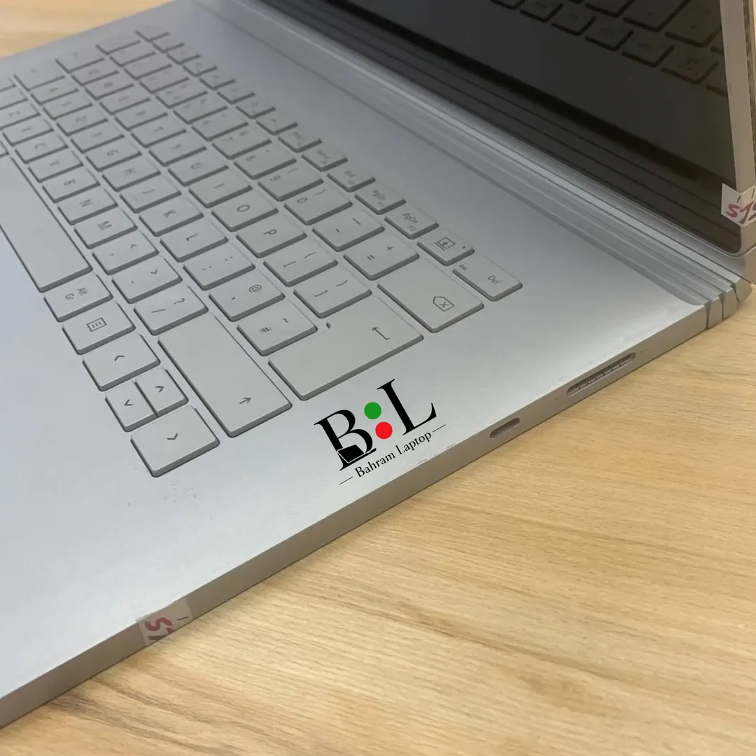 لپتاپ استوک مایکروسافت سرفیس بوک 2 تبلت شو 15 اینچ  Microsoft Surface Book 2 | Intel Core i7-8650U | Ram 16GB DDR3 | 1TB SSD | GeForce 6GB Gtx 1060 | 15” Touch