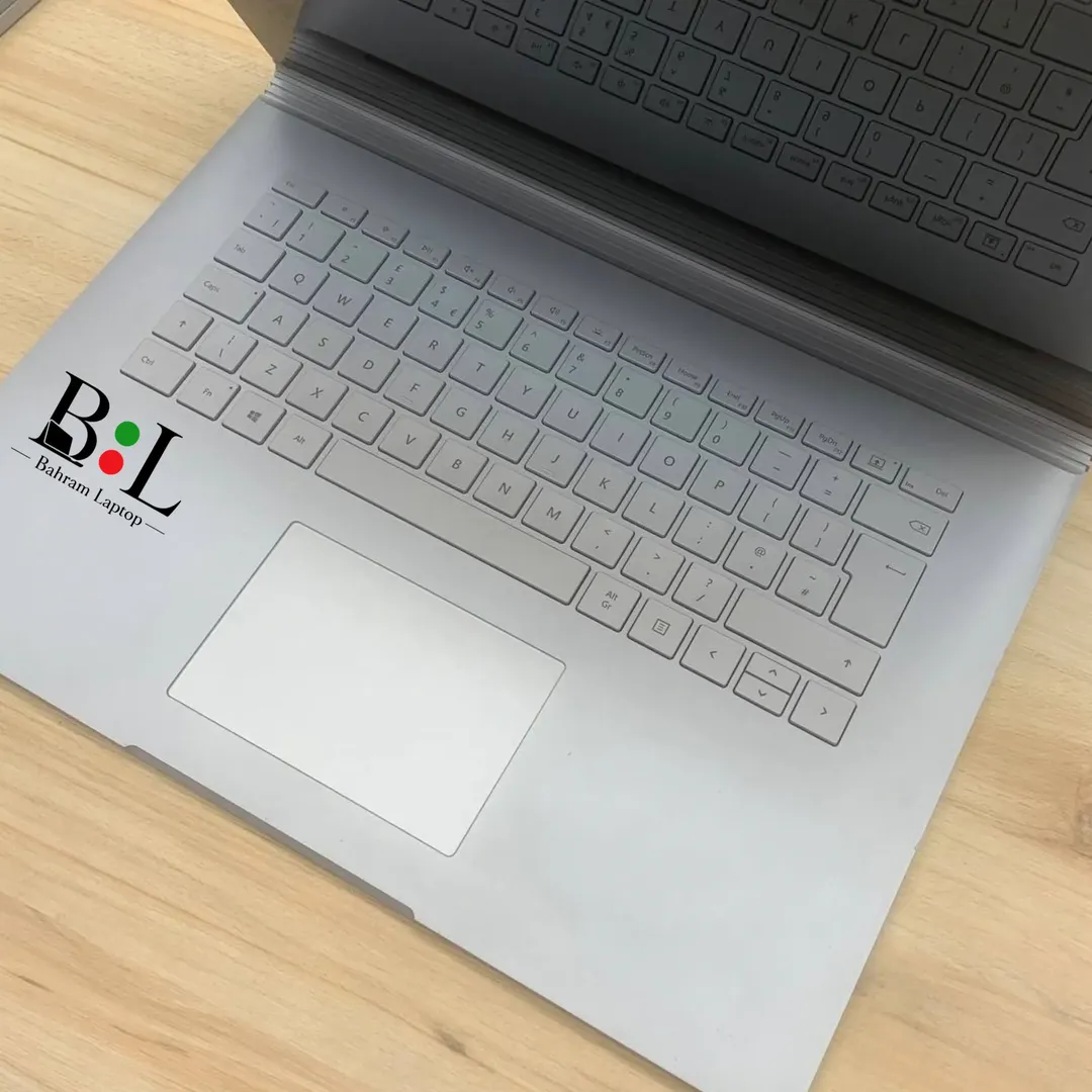 لپتاپ استوک مایکروسافت سرفیس بوک 2 تبلت شو 15 اینچ  Microsoft Surface Book 2 | Intel Core i7-8650U | Ram 16GB DDR3 | 1TB SSD | GeForce 6GB Gtx 1060 | 15” Touch